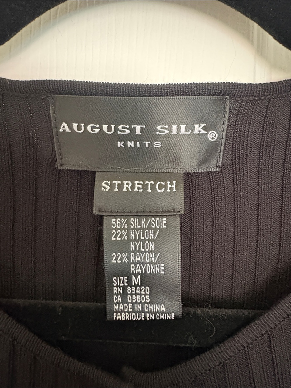 august silk Black Ribbed Slim Button-Front Cardigan - Picture 5 of 5